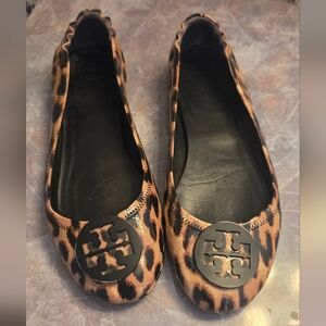 Tory Burch Leopard Print Ballet Flats
